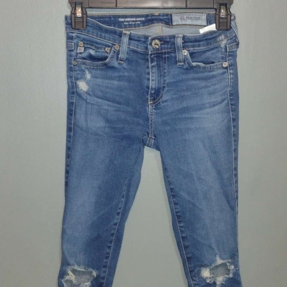 Ag the legging ankle super skinny ankle jeans size24R distressed jeans